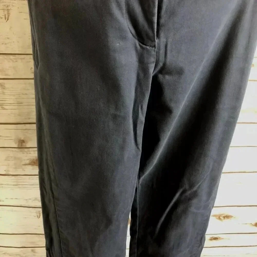 ANN TAYLOR LOFT Women Zip Up Modern Skinny Ankle Pockets Blue Pants Sz 8 Petite - Picture 3 of 11